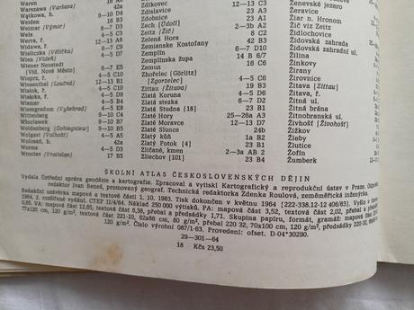 Školní atlas československých dějin, 