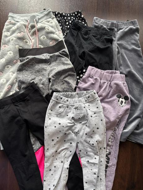 8x kalhoty 122 h&m zateplené, h&m,122