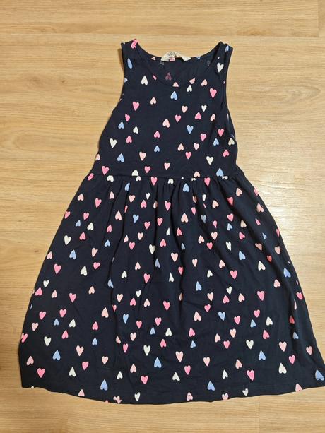 Šaty se srdíčky, h&m,134