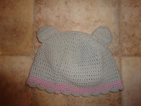 Pletená čepka - myška, 86