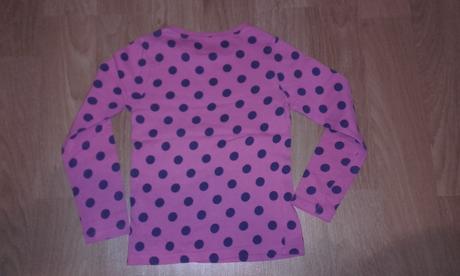 Ružové bodkované tričko, f&f,110