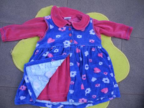 Sametové šaty 2v1, 80