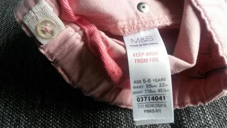 Bavlněná růžová sukně vel. 116, marks & spencer,116