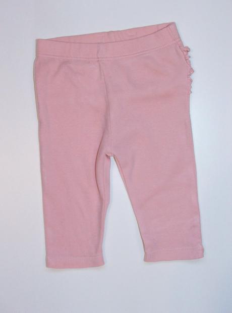 H245 růžové legíny s volány vel. 62, marks & spencer,62