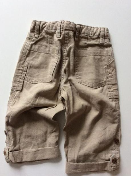 Lehké lněné rollup kalhoty, gap,92