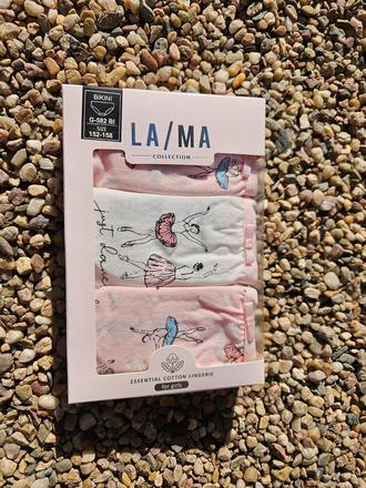 N58	3x dívčí kalhotky balerína vel. 152-158, lama,152