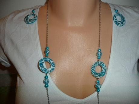 Set řetízek - náhrdelník + náušnice,