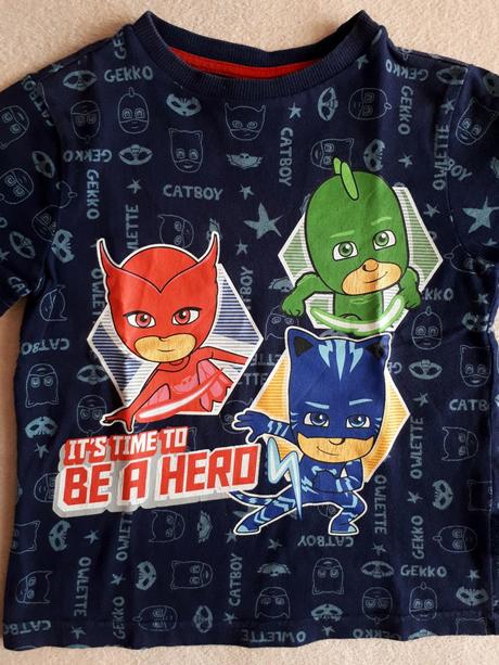 Dětské tričko pyžamasky, pj masks, vel.110, 110
