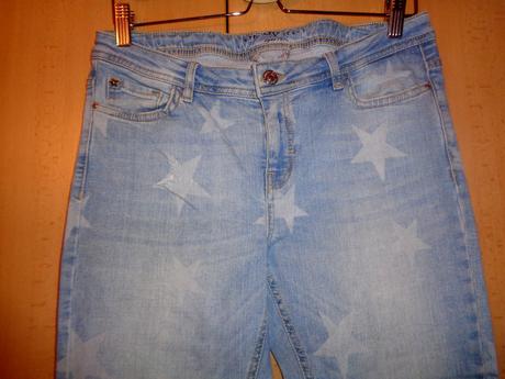 Pružné riflové kalhoty s hvězdami, orsay,l