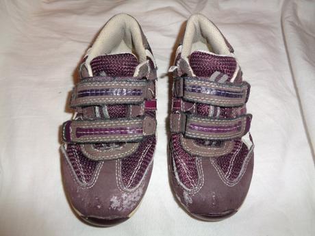 Super fialové celoroční boty na suché zipy, 27