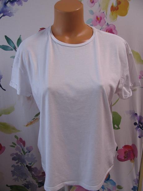 Dámské bílé bavlněné tričko noisy may, l