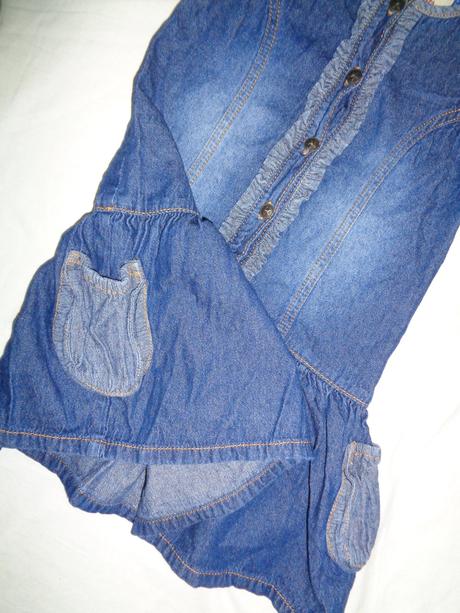 Luxusní šaty z odlehčené rifloviny, denim co,110