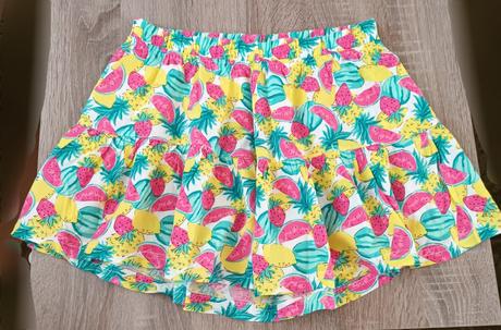 Dívčí šortková sukně meloun, 158