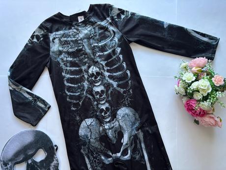 An3/ kostým kostlivec- v.-7/8 let,