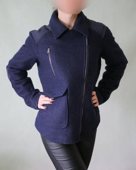 Přechodová vlněná bunda-kabát křivák esprit, xl, esprit,xl