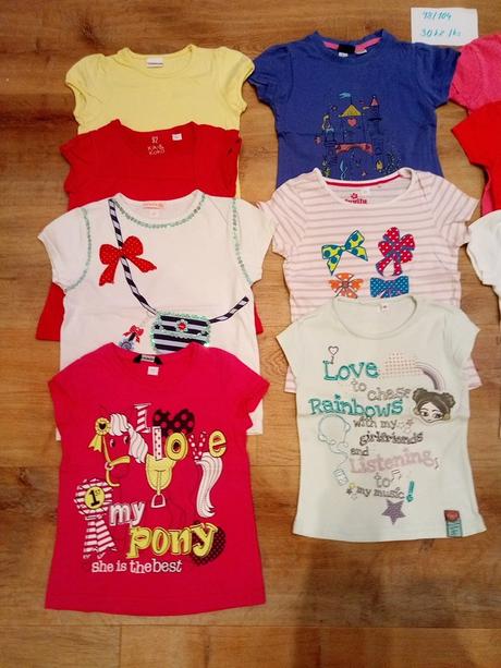 11 x tricko, vel 98/104, 98