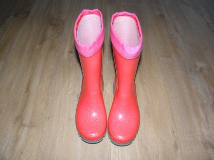 Růžové gumáky / holínky zn. muflon vel.35/36, 35