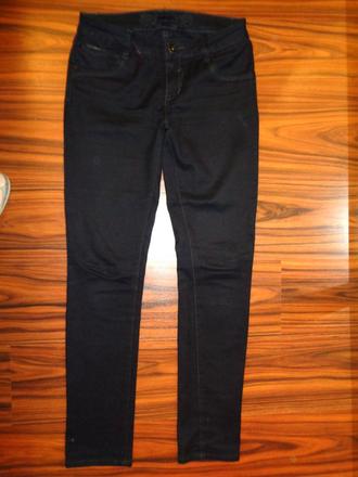 Krásné tmavomodré elastické rifle - vel. 30, dromedar,l