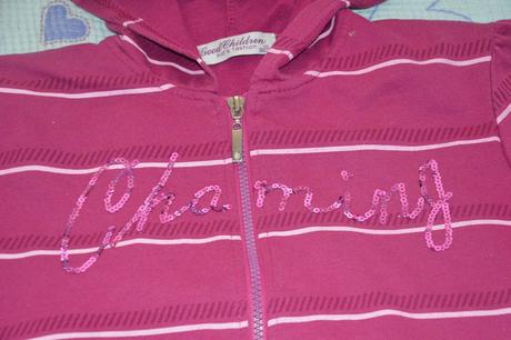 Růžová vínová tepláková souprava, 140