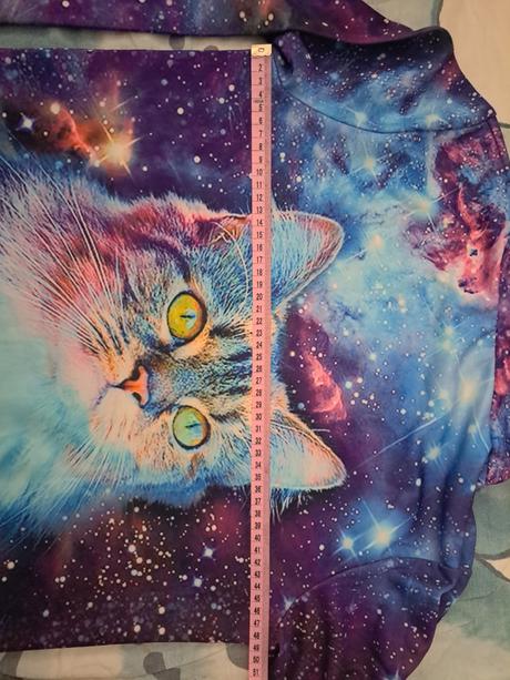 Mikina noční obloha + kočka, 146