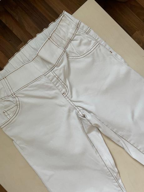 Bílé džíny, pas guma, vel m/l, esmara, esmara,m