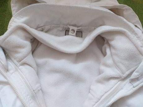 Bílá větrovka/lehká bunda s flískou vel. xl/xxl, xl