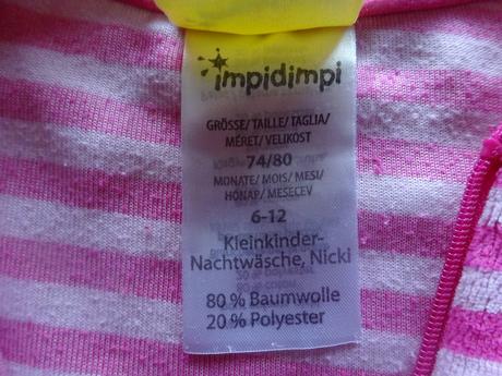 Sametový overal pruhovaný, vel. 74/80, impidimpi,74