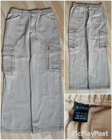 Kalhoty & kapsáče shein béžové vel. xs/34, xs