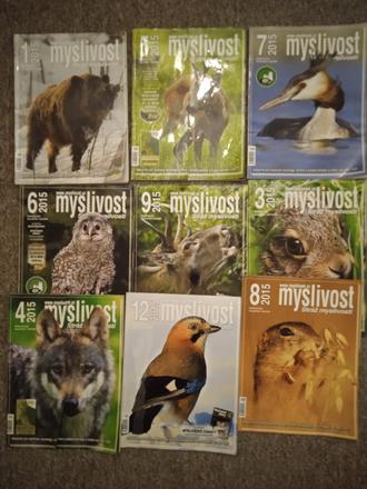 Časopis myslivost rok 2015,2016, 