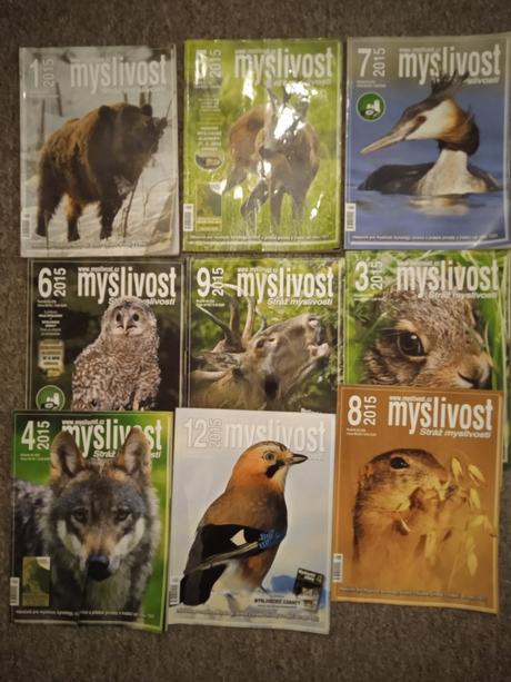 Časopis myslivost rok 2015,2016, 