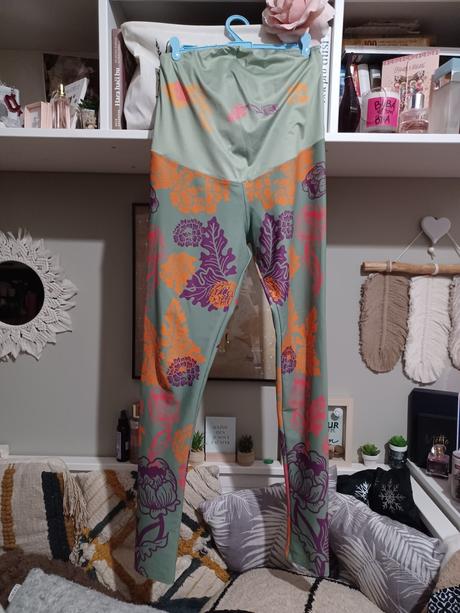 Barevné sportovní těhotenské legíny puravida s/m, m