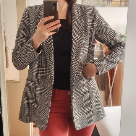 Dámský vlněný kabátek blejzr sako v 38, h&m,38