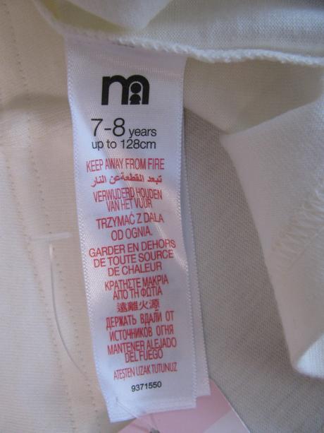 Bílé bavlněné tričko s obrázky a sovou, mothercare,128