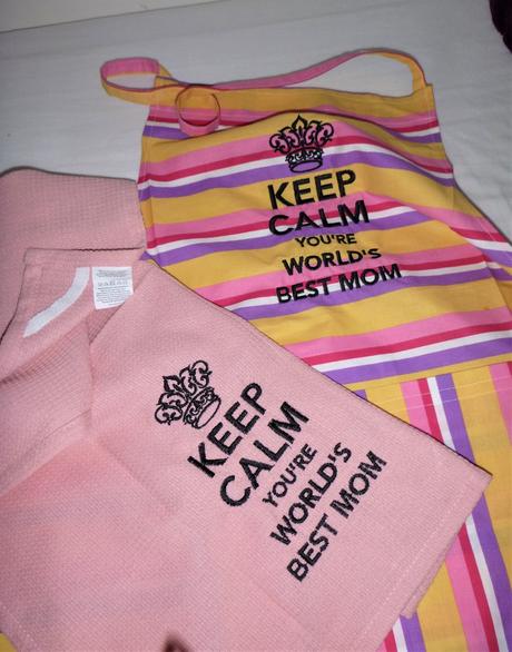 Sada zástěra + utěrka pro nejlepší mámu na světě,