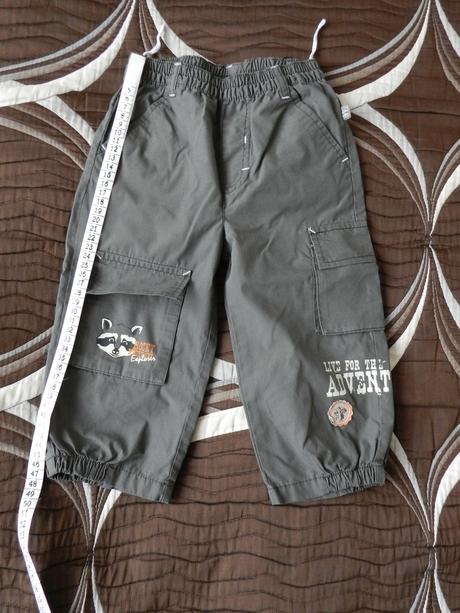 Kalhoty letní plátěné mýval, okay,86