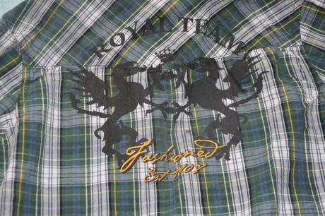 116 122 bavlněná kostkatá košile na druky, kappahl,116