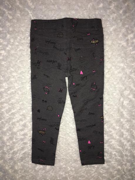 Šedé bavlněné kalhoty h&m, h&m,98