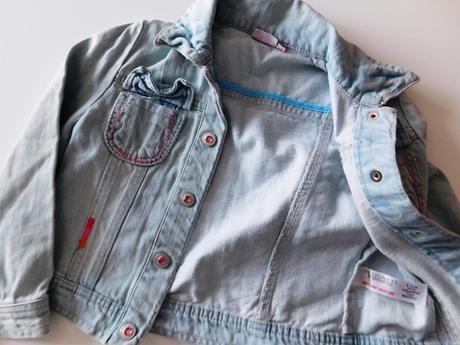 Dívčí džínová bundička, debenhams,116