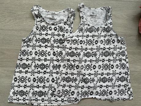 Dívčí tílko bílo-černé, vel. 134/140, 2 ks, pepperts,134