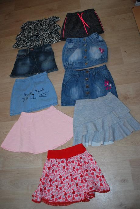 9x sukně sukýnka i jednotlivě 122/128, 122