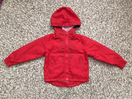 Červená šusťáková bunda (vel. 74-92), basics,86