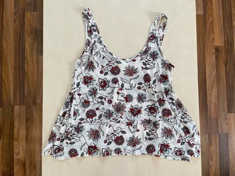 Letní široký top s květy, vel s, hm, s