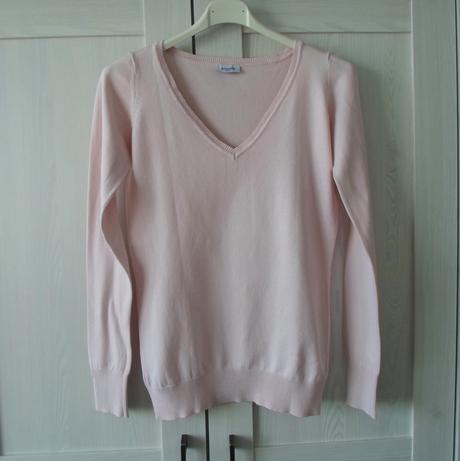 Růžový svetr svetřík do véčka, pimkie,s