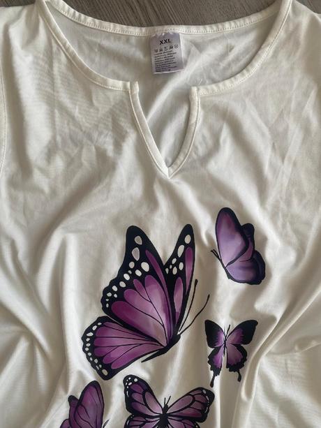 Krásné nové luxusní triko-top vel.44/xxl, 44 / xxl