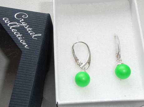 Ag náušnice swarovski perla,