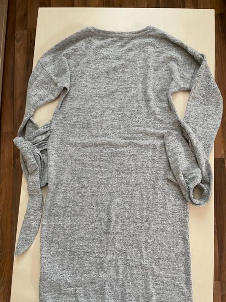 Šedé zateplené úpletové, nové šaty, vel xs/s, esma, esmara,s / xs