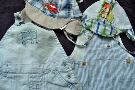 2x kvalitní kraťasy next a 2x nový klobouček, 50–62