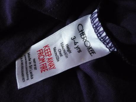 Fialové jednoduché triko, cherokee,104