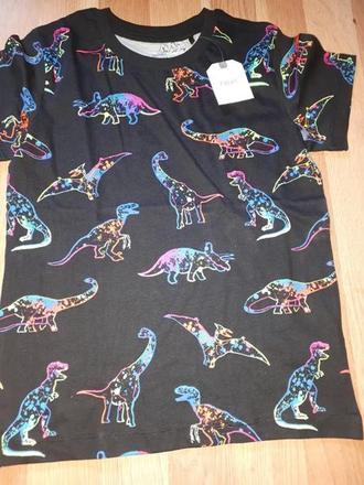Černé tričko s dinosury 116 next, next,116