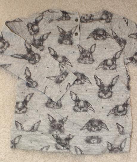 Op790. tenčí mikina s králíky 5-6 let, next,116